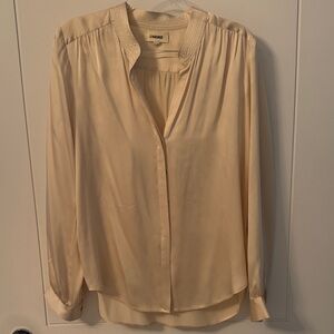 L'AGENCE Cream Blouse for Women